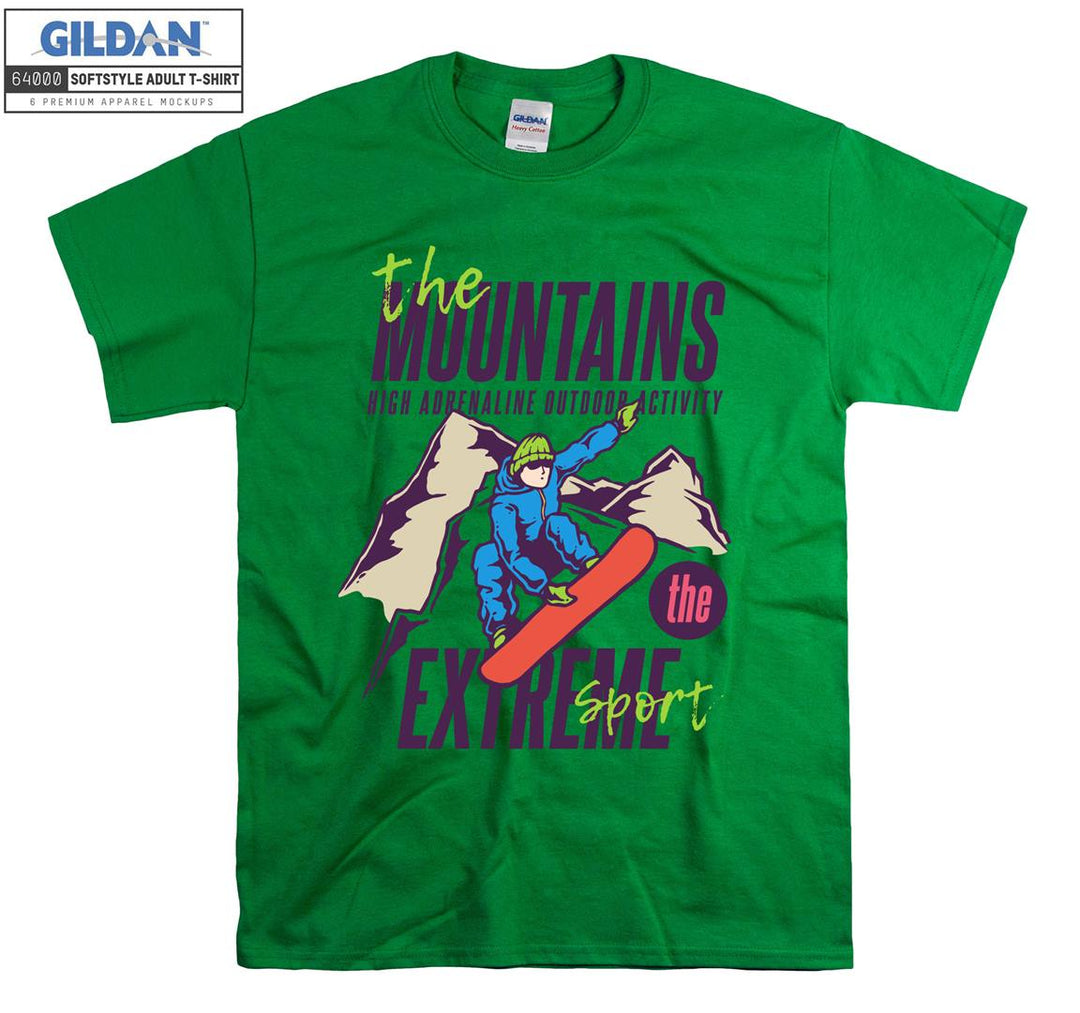 The Mountains High Adrenaline Outdoor Activity T-shirt