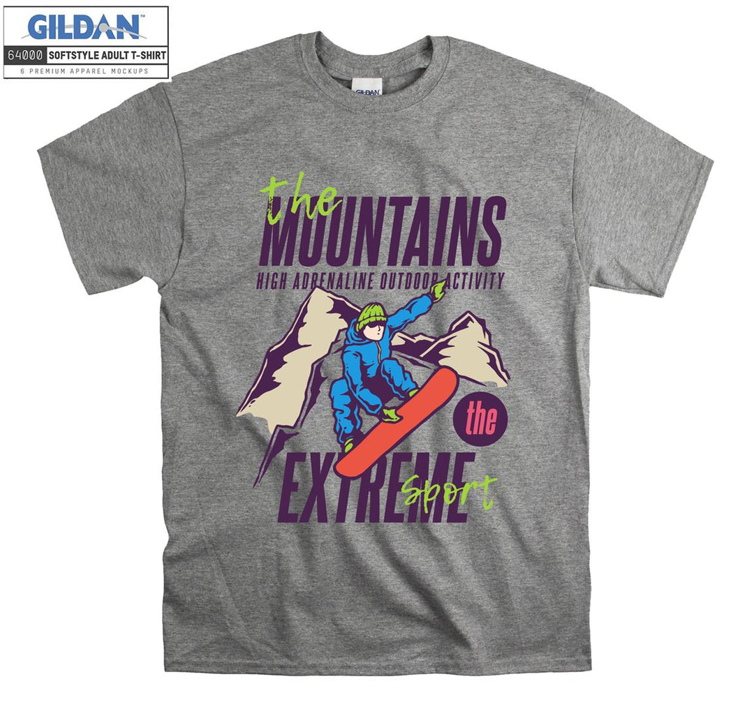 The Mountains High Adrenaline Outdoor Activity T-shirt