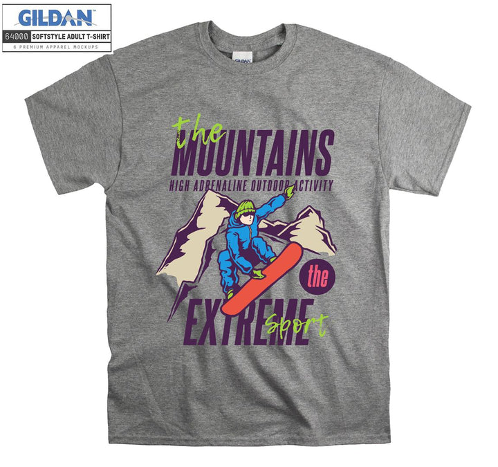The Mountains High Adrenaline Outdoor Activity T-shirt