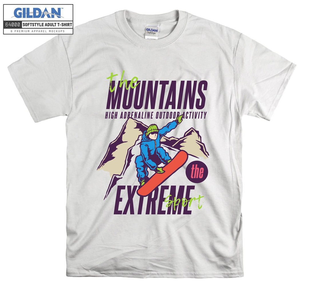 The Mountains High Adrenaline Outdoor Activity T-shirt