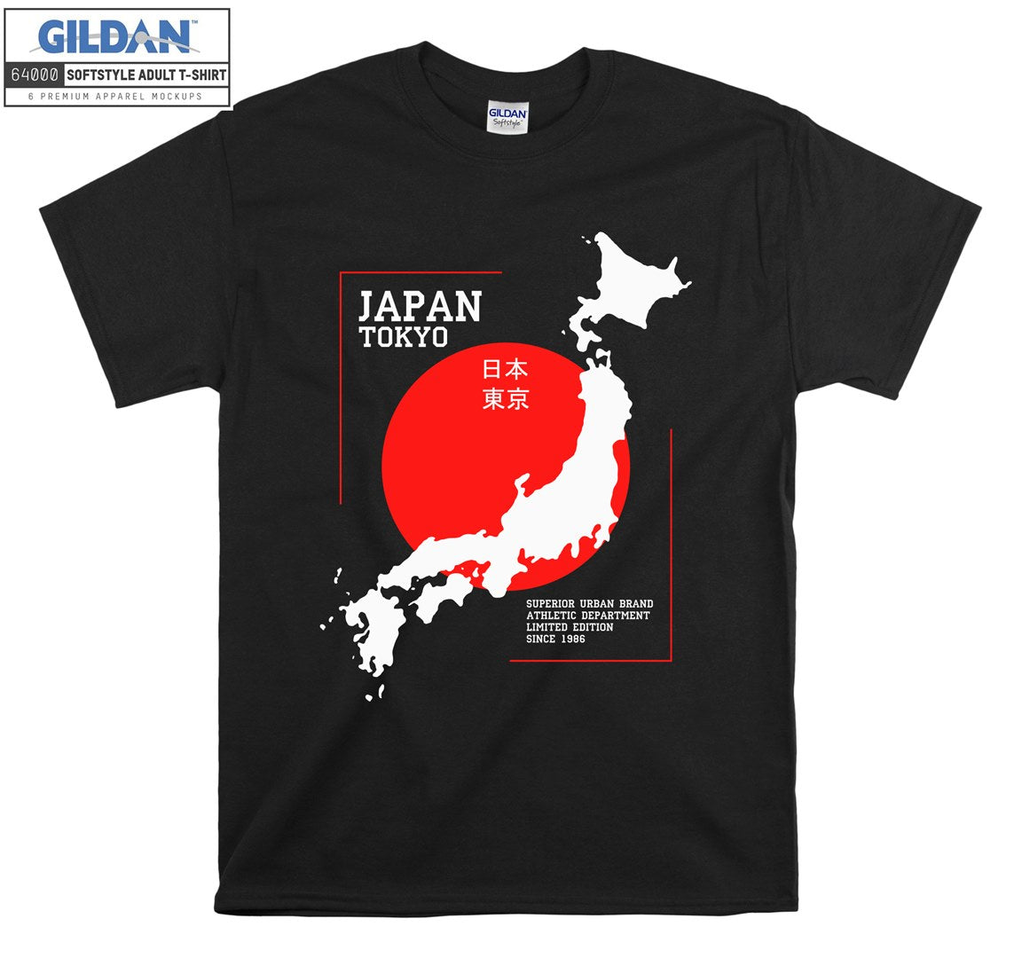 Japan Tokyo Map Logo T-shirt – Tshirk
