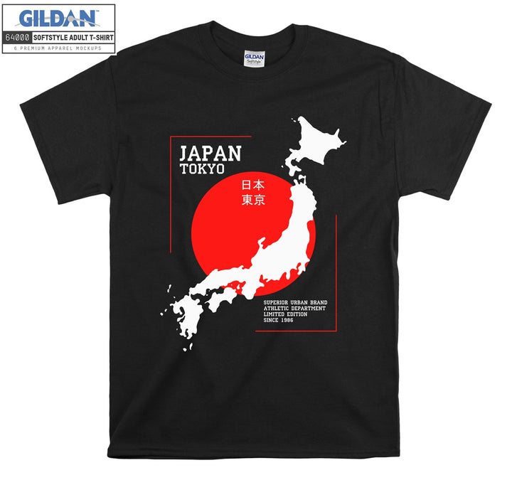 Japan Tokyo Map Logo T-shirt