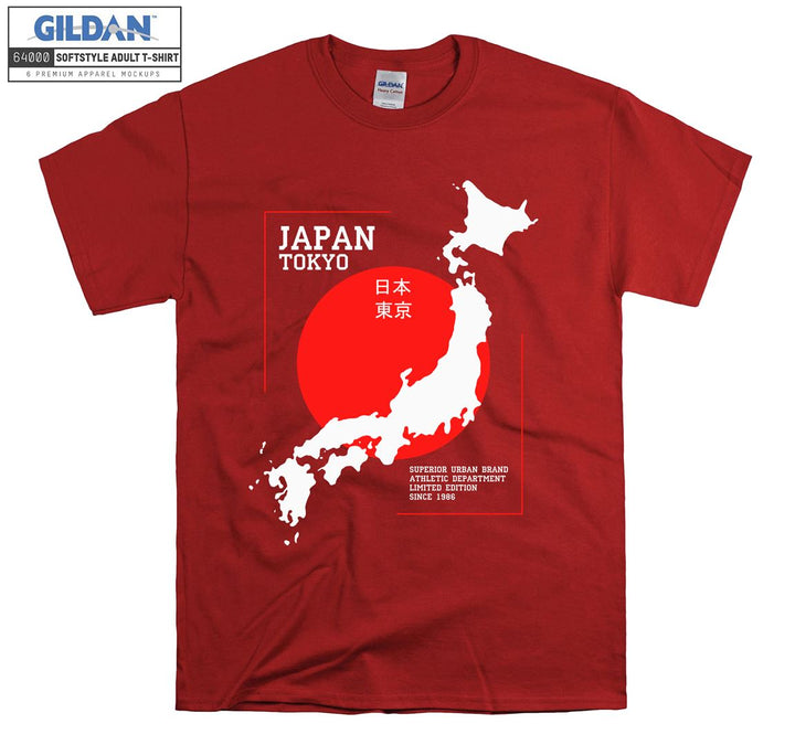 Japan Tokyo Map Logo T-shirt