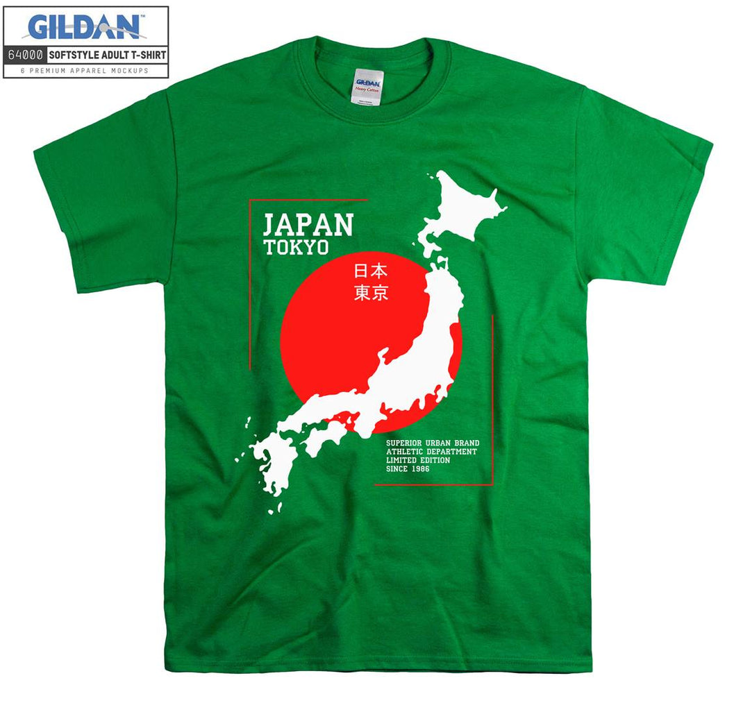 Japan Tokyo Map Logo T-shirt