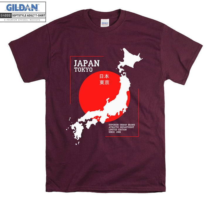 Japan Tokyo Map Logo T-shirt