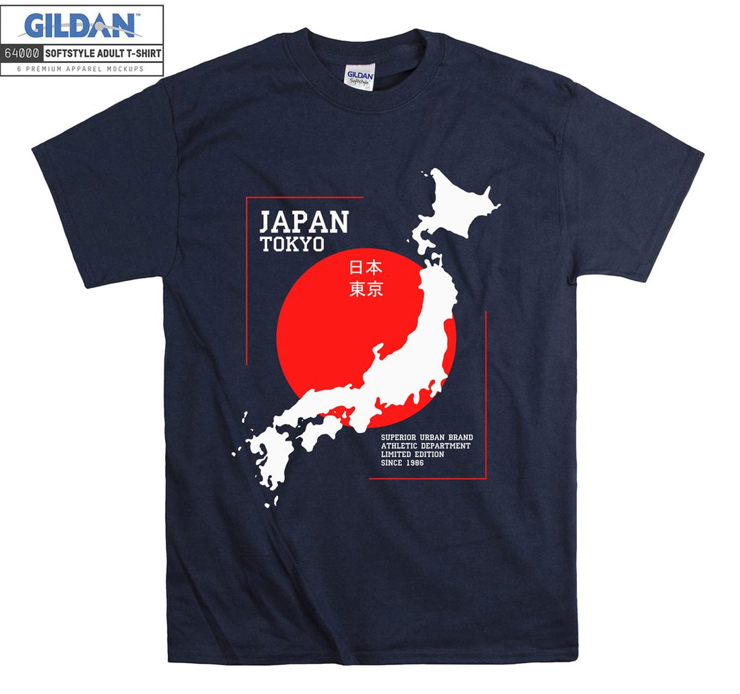 Japan Tokyo Map Logo T-shirt