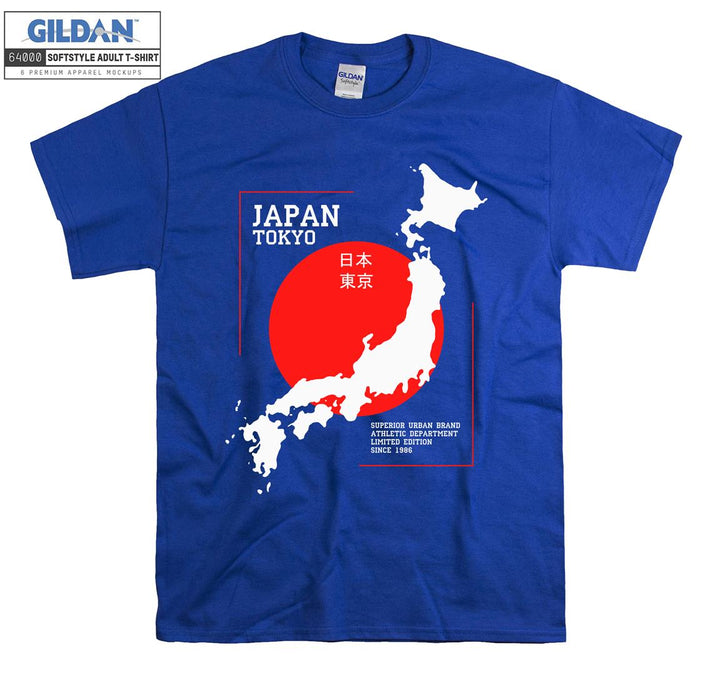 Japan Tokyo Map Logo T-shirt