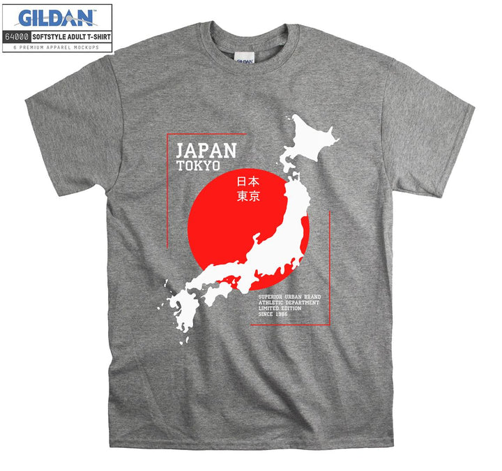 Japan Tokyo Map Logo T-shirt