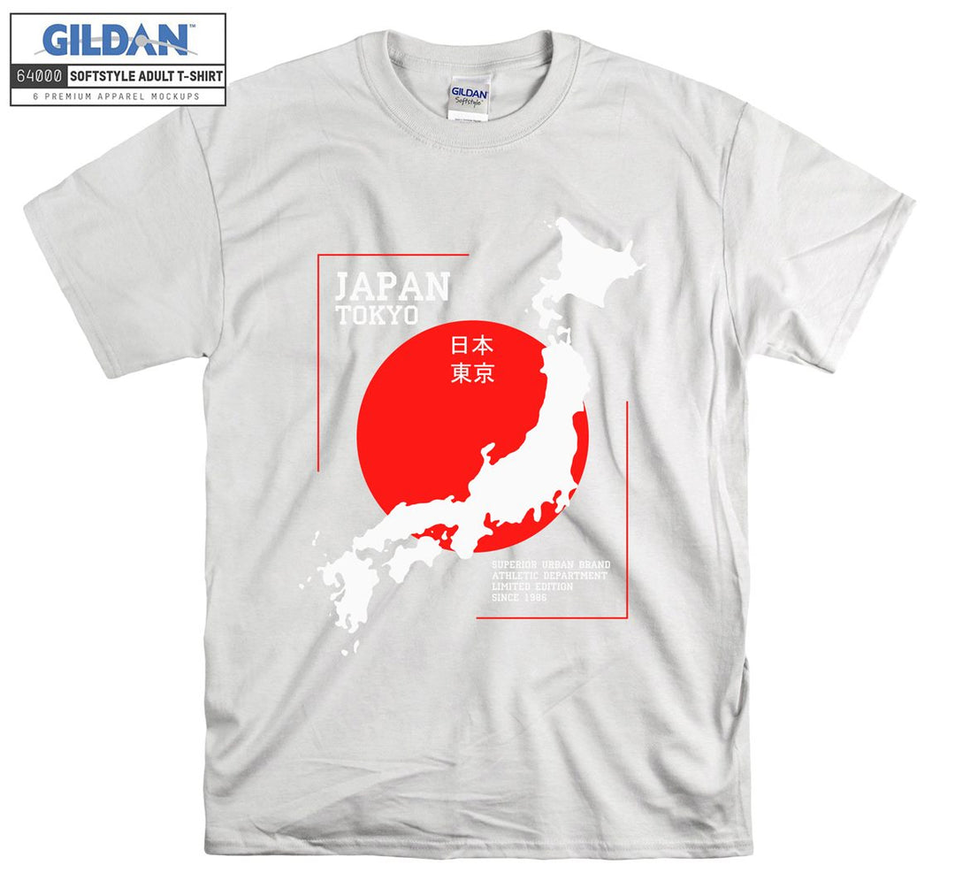 Japan Tokyo Map Logo T-shirt