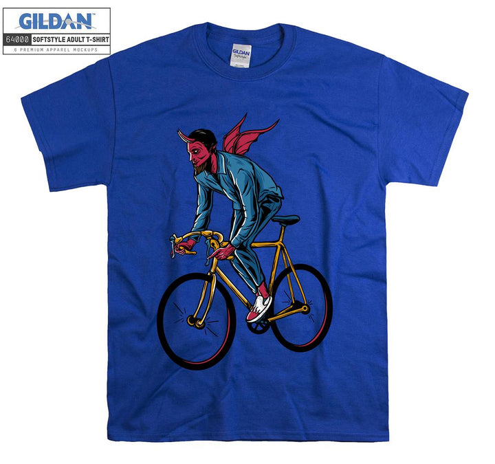 Red evil ride a biycle Figure T-shirt