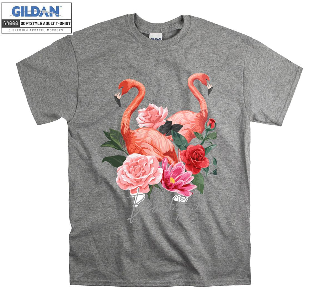 Cute Flamingo Figure T-shirt