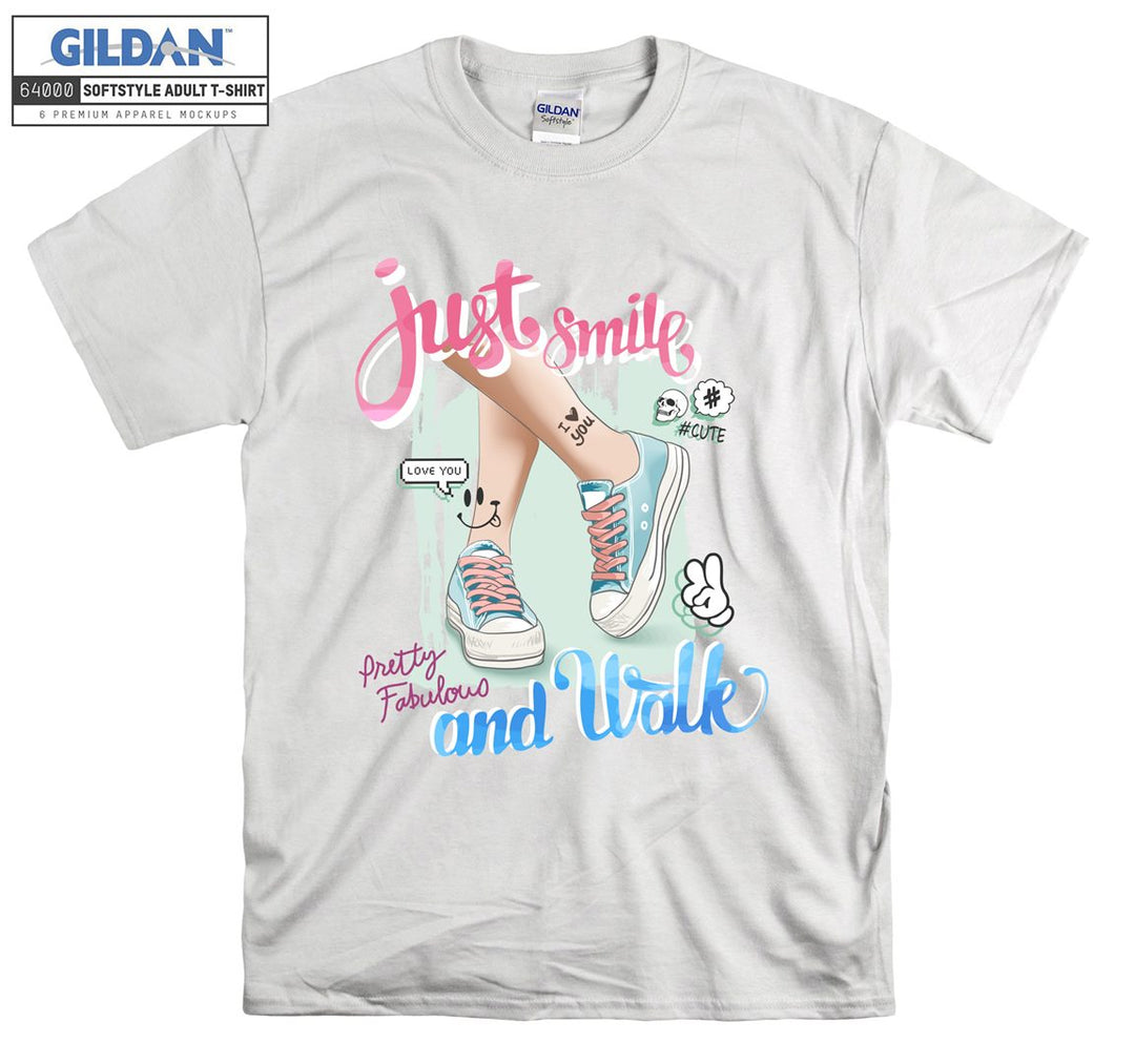 Anime Just Smile And Walk T-shirt