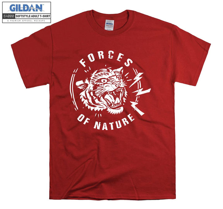 Forces Of Nature Angry Cat Figure T-shirt