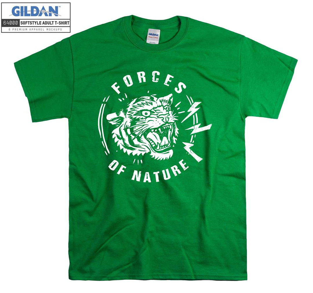 Forces Of Nature Angry Cat Figure T-shirt