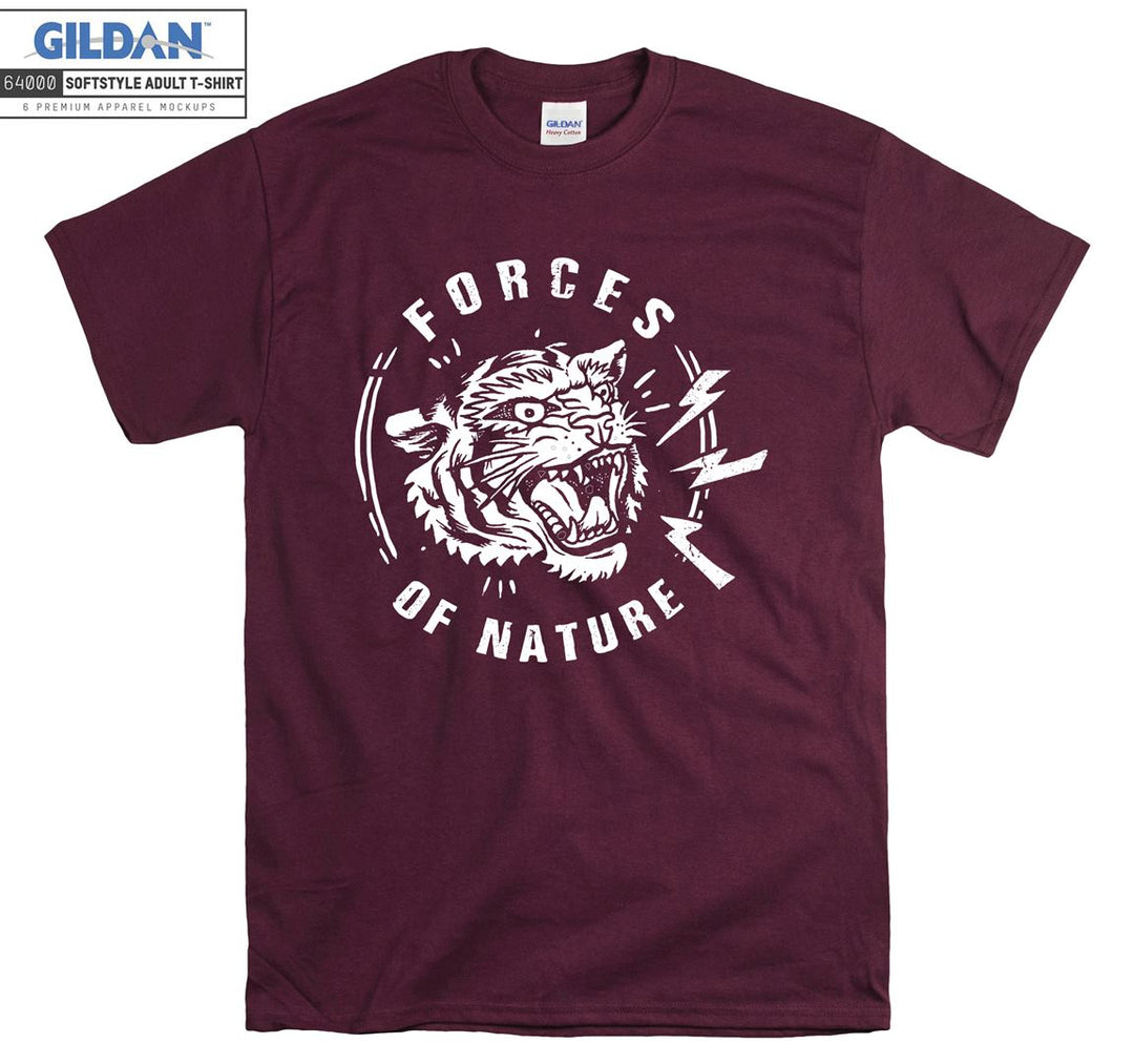 Forces Of Nature Angry Cat Figure T-shirt