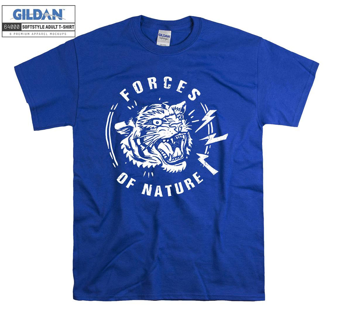 Forces Of Nature Angry Cat Figure T-shirt