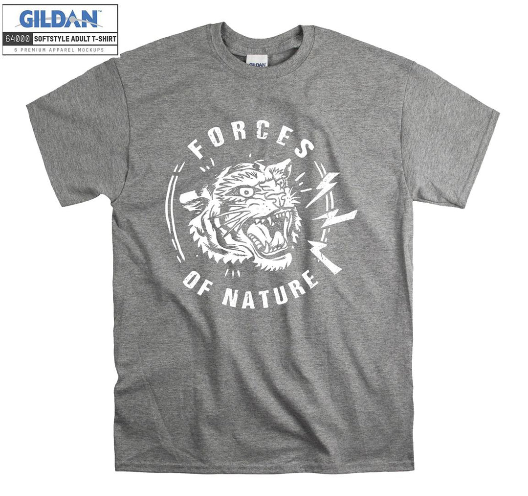 Forces Of Nature Angry Cat Figure T-shirt