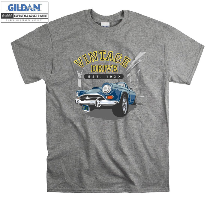 Vintage Drive Est. 19xx Car Figure T-shirt