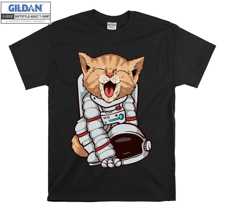 Funny astronaut cat Figure T-shirt