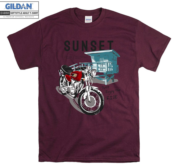 Sunset motorcycle figure T-shirt