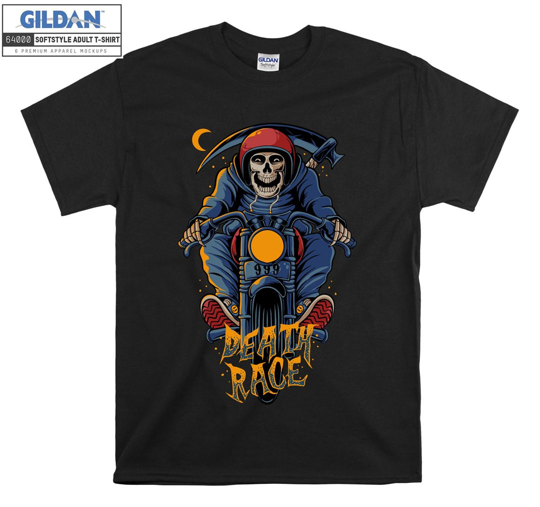 Skeleton death race logo T-shirt