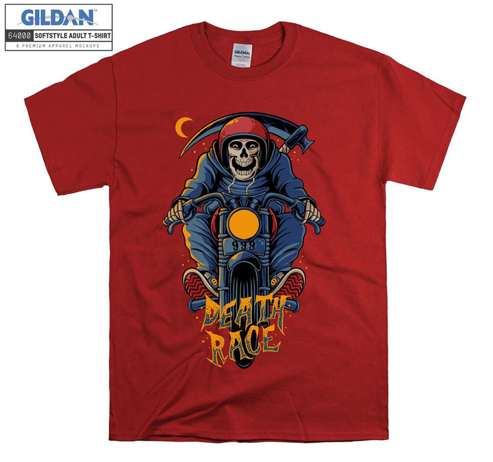 Skeleton death race logo T-shirt