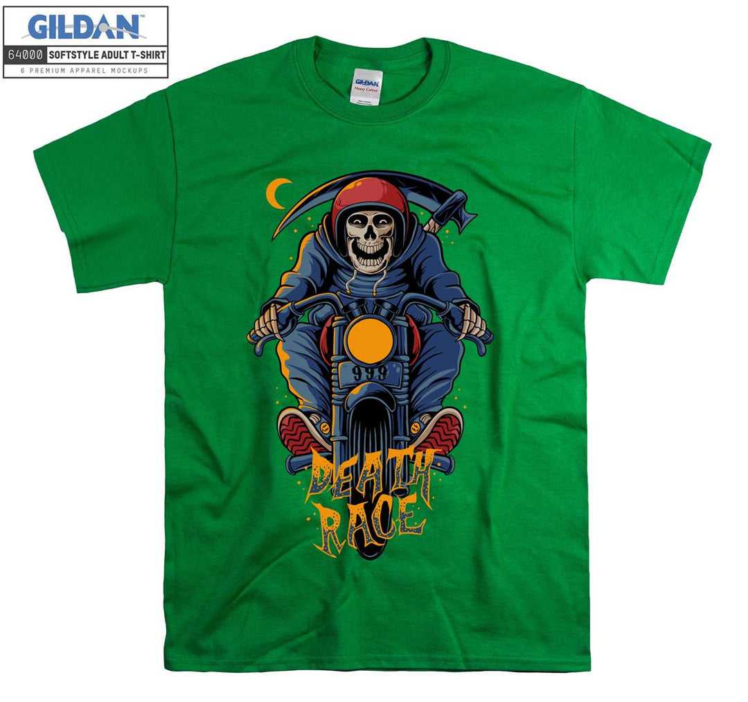 Skeleton death race logo T-shirt