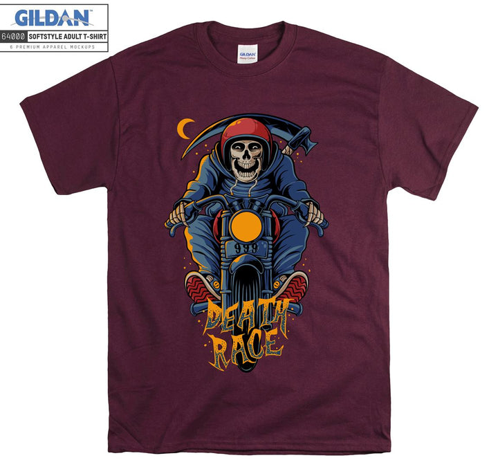 Skeleton death race logo T-shirt