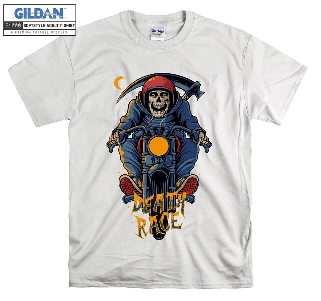 Skeleton death race logo T-shirt