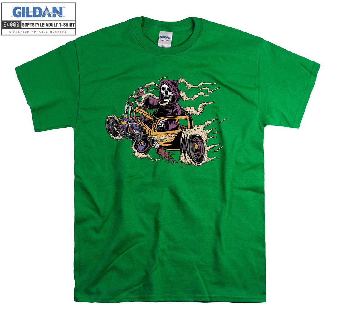 Skeleton hot ride figure T-shirt