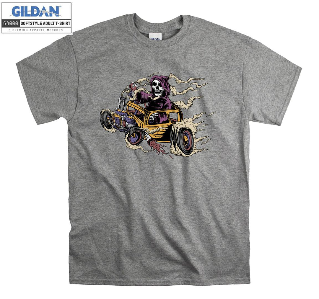 Skeleton hot ride figure T-shirt