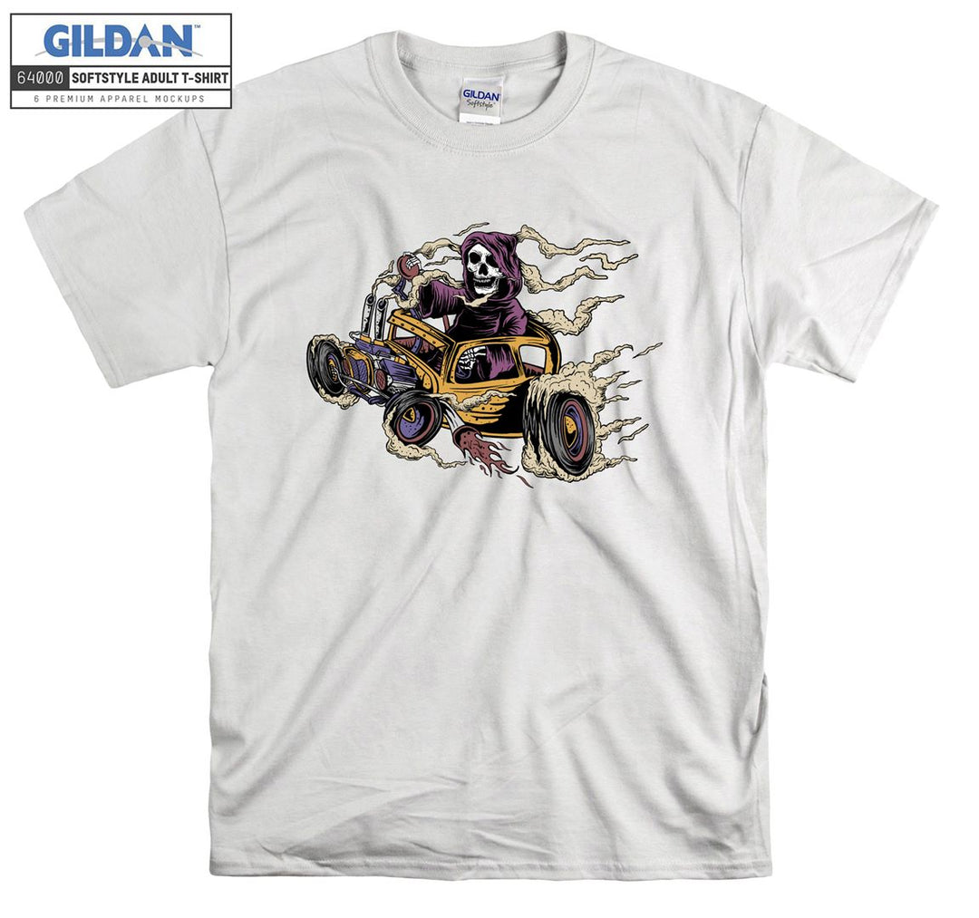 Skeleton hot ride figure T-shirt