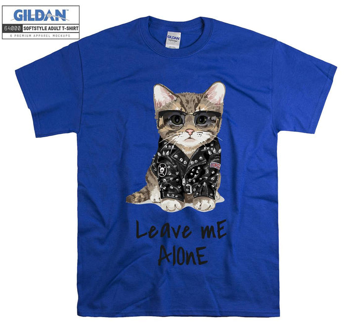 Leave me alone cat figure T-shirt