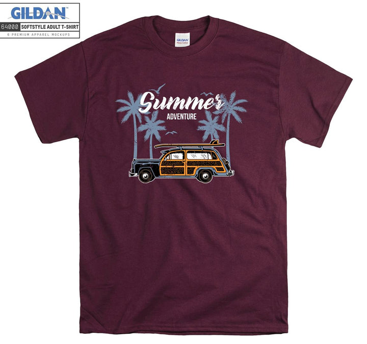 Summer Adventure Car Figure T-shirt