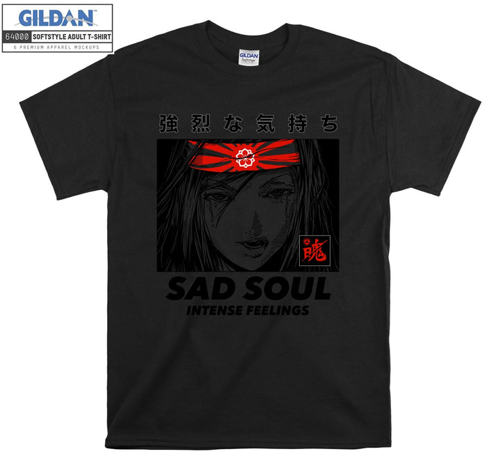 Anime Character Sad Soul Intense Feelings T-shirt