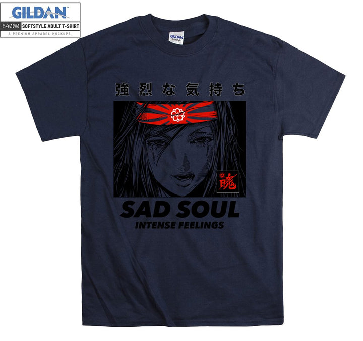 Anime Character Sad Soul Intense Feelings T-shirt