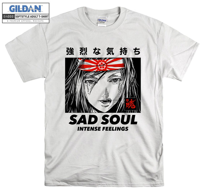 Anime Character Sad Soul Intense Feelings T-shirt