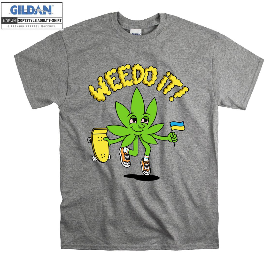 Wee do it! Funny cartoon character ukraine figure T-shirt