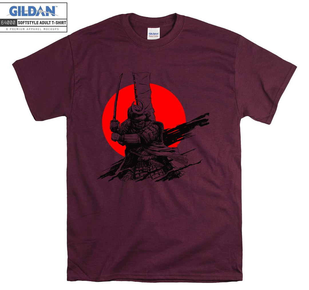 Best Samurai Silhouette Figure T-shirt