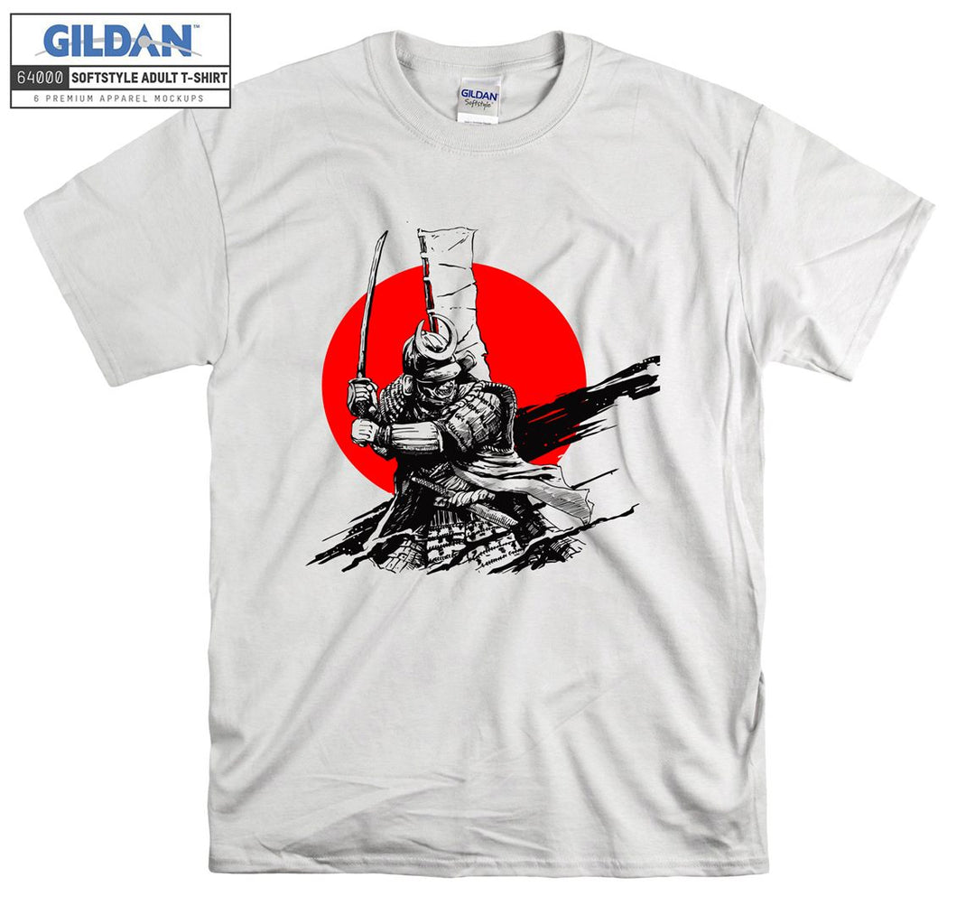 Best Samurai Silhouette Figure T-shirt