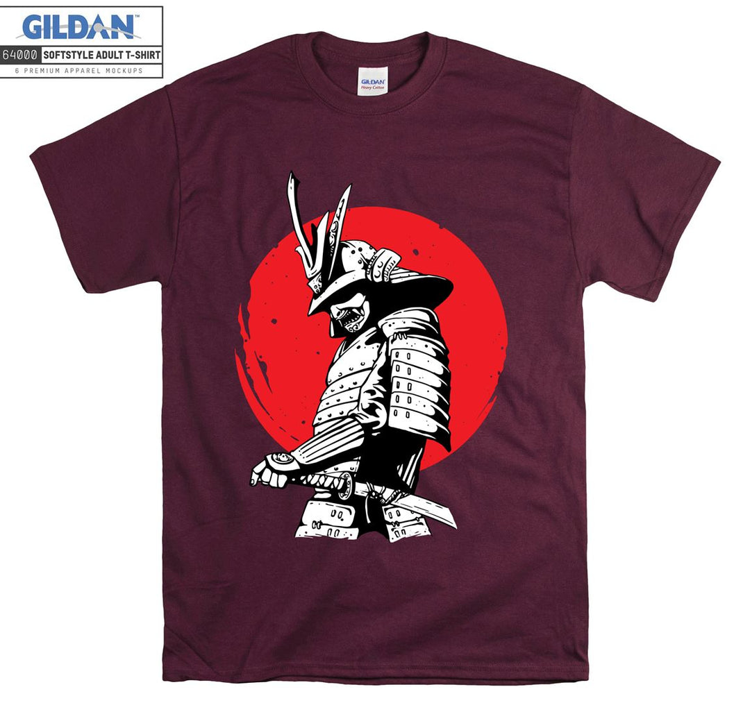 Warrior Samurai Anime Character Figure T-shirt