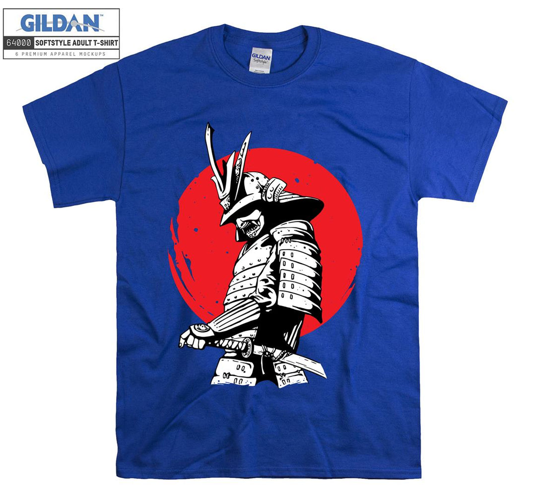 Warrior Samurai Anime Character Figure T-shirt