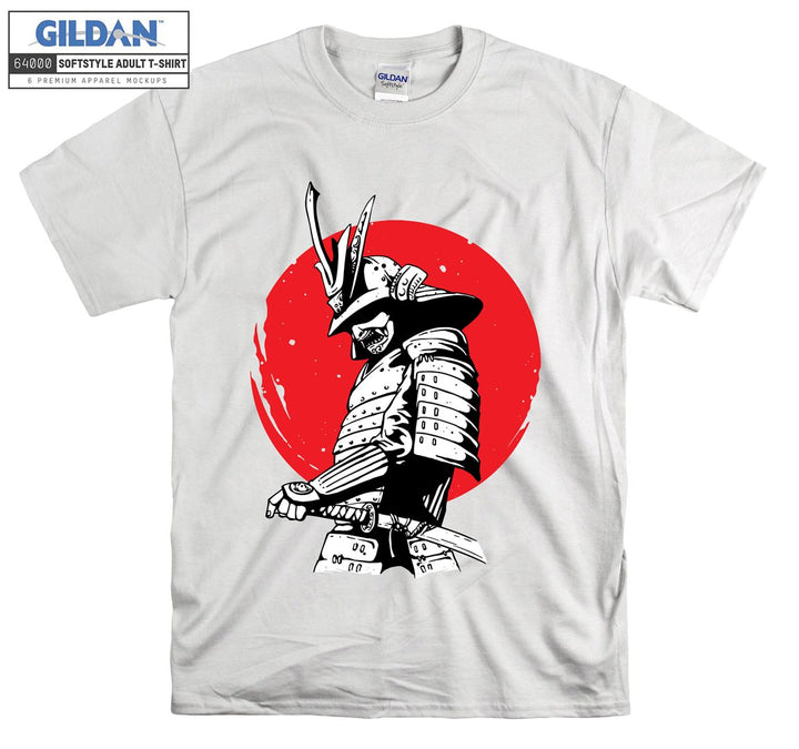 Warrior Samurai Anime Character Figure T-shirt