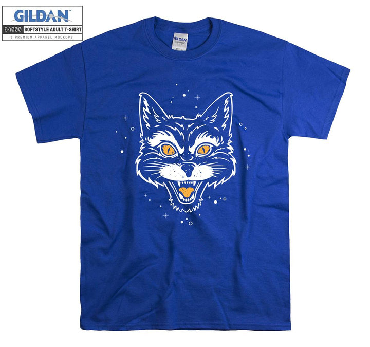 Wild Cat Angry Face Figure T-shirt