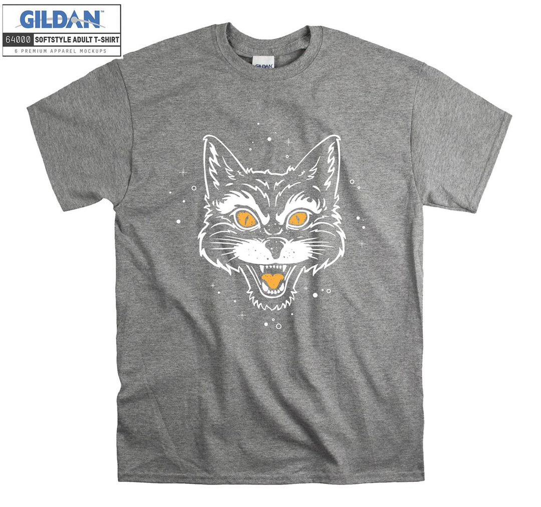 Wild Cat Angry Face Figure T-shirt