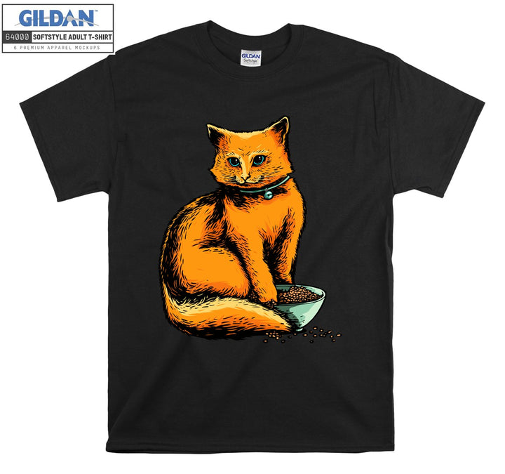 Cartoon Orange Cute Cat Poster T-shirt