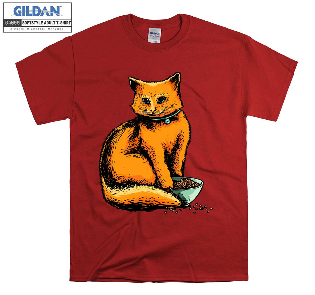 Cartoon Orange Cute Cat Poster T-shirt