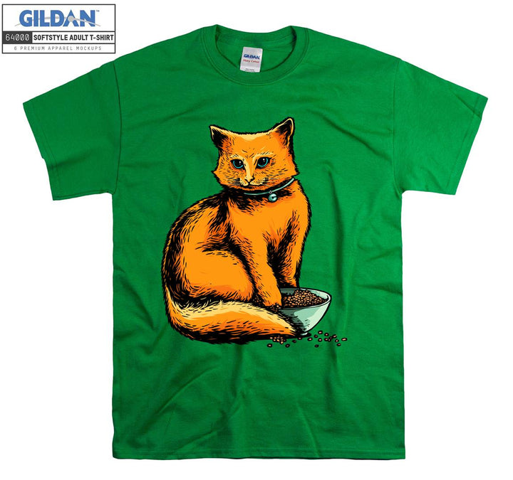 Cartoon Orange Cute Cat Poster T-shirt