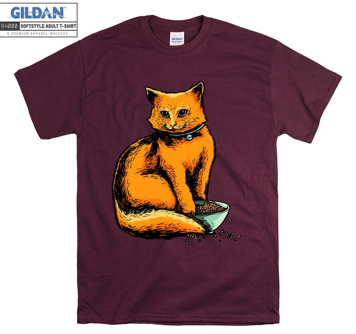 Cartoon Orange Cute Cat Poster T-shirt