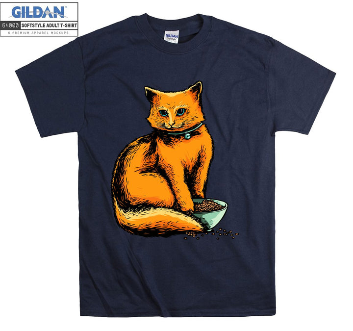 Cartoon Orange Cute Cat Poster T-shirt